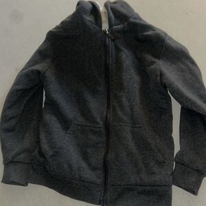 Kids Size 10/12 Seven Apparel White Fleece Jacket.
